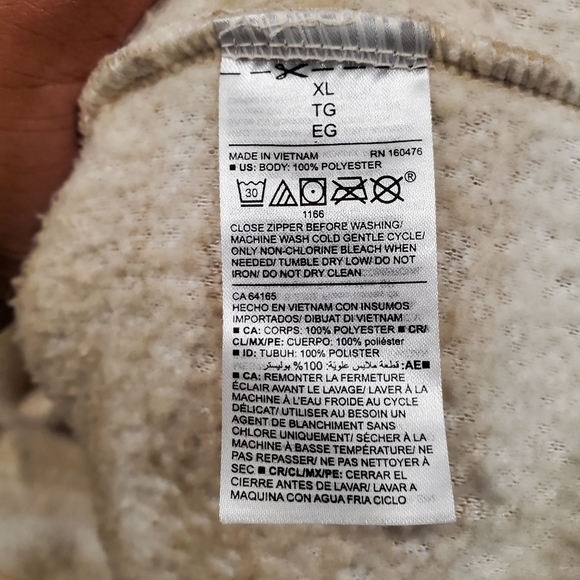 ❤sold❤aztec granny style sherpa teddy feel fleece - Picture 11 of 12